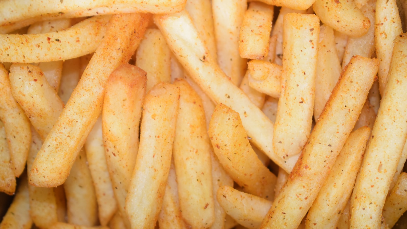 Close-up of seasoned fries